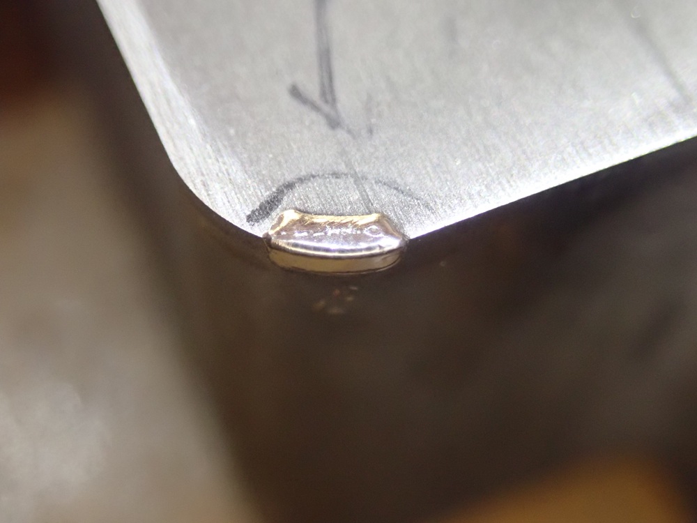 レーザー溶接後 レーザー溶接後