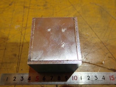 純アルミの箱のレーザー溶接