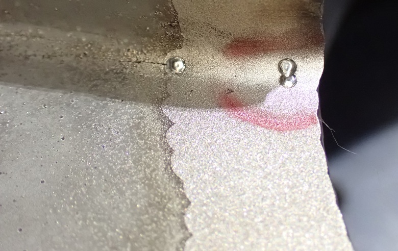 レーザー溶接後 レーザー溶接後